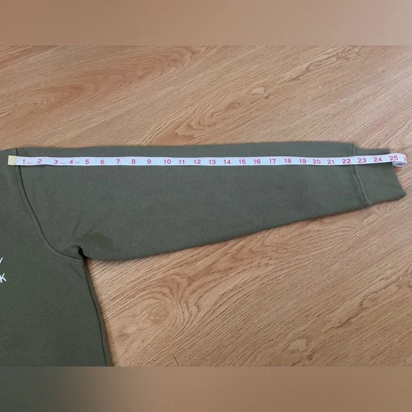 NWT Peace Collective Unisex Olive Canadian Crewneck Sweater - Picture 6 of 8